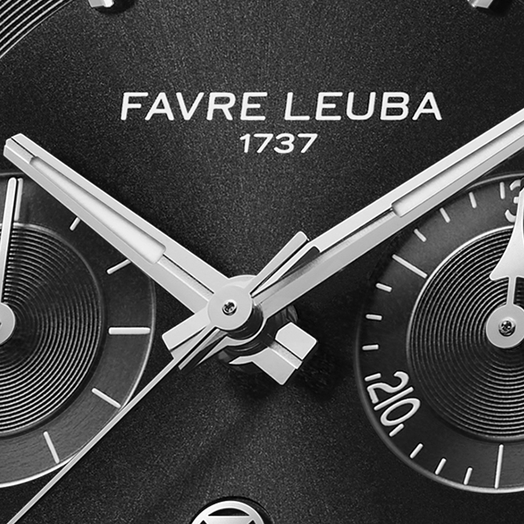 FAVRE LEUBA Chief Chronograph – Black Dial, Steel Bracelet — 3