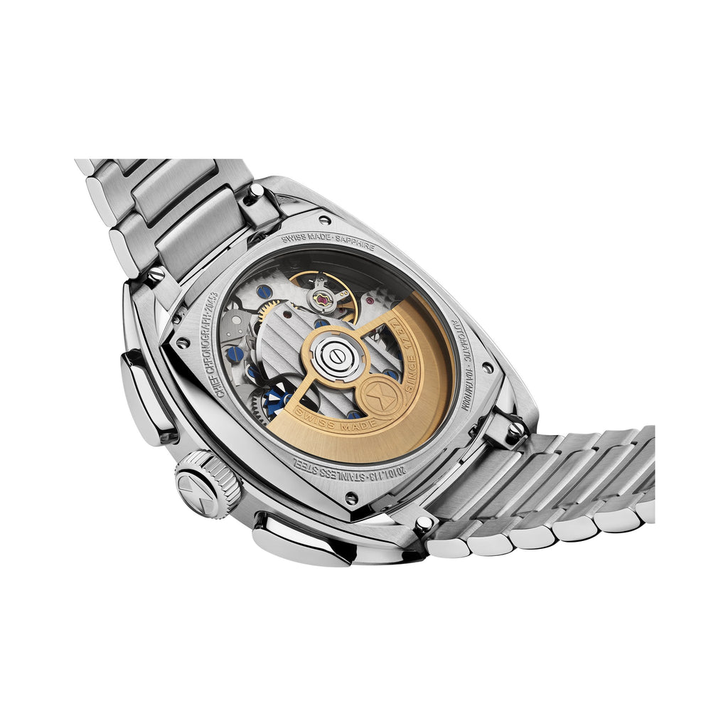 FAVRE LEUBA Chief Chronograph – Blue Dial, Steel Bracelet — 5