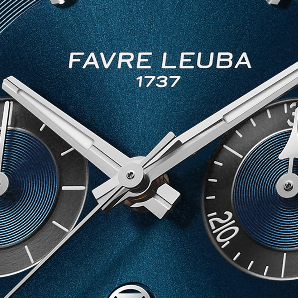 FAVRE LEUBA Chief Chronograph – Blue Dial, Rubber Strap — 3