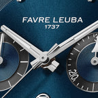 FAVRE LEUBA Chief Chronograph – Blue Dial, Rubber Strap — 3