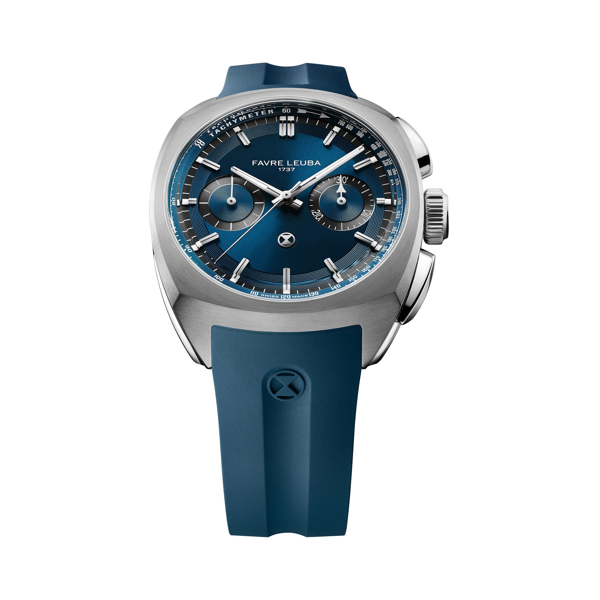 FAVRE LEUBA Chief Chronograph – Blue Dial, Rubber Strap — 5
