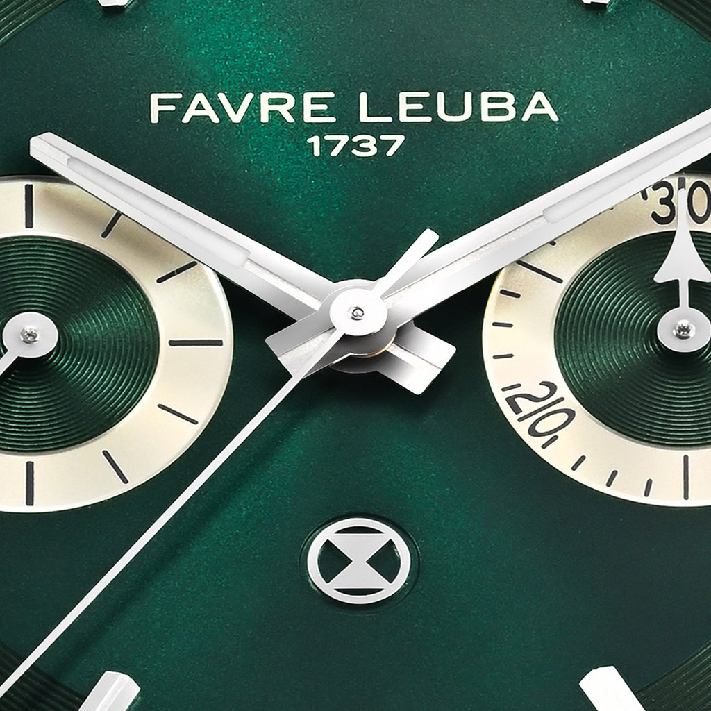 FAVRE LEUBA Chief Chronograph – British Racing Green Dial, Steel Bracelet — 3