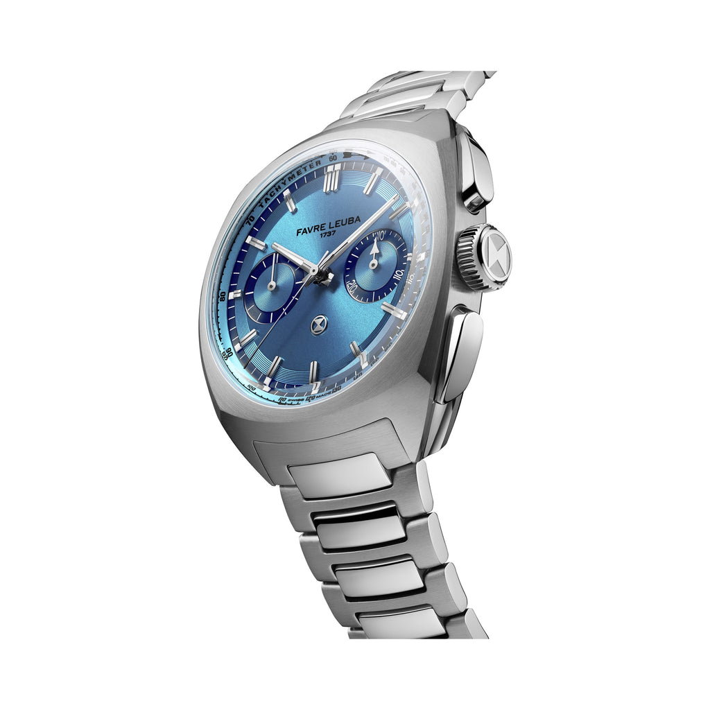 FAVRE LEUBA Chief Chronograph – Ice Blue Dial, Steel Bracelet — 4