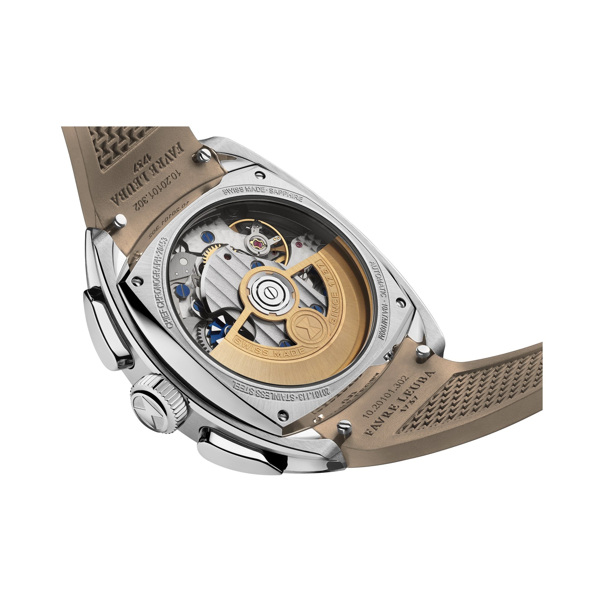 FAVRE LEUBA Chief Chronograph – Dune Dial, Rubber Strap — 6