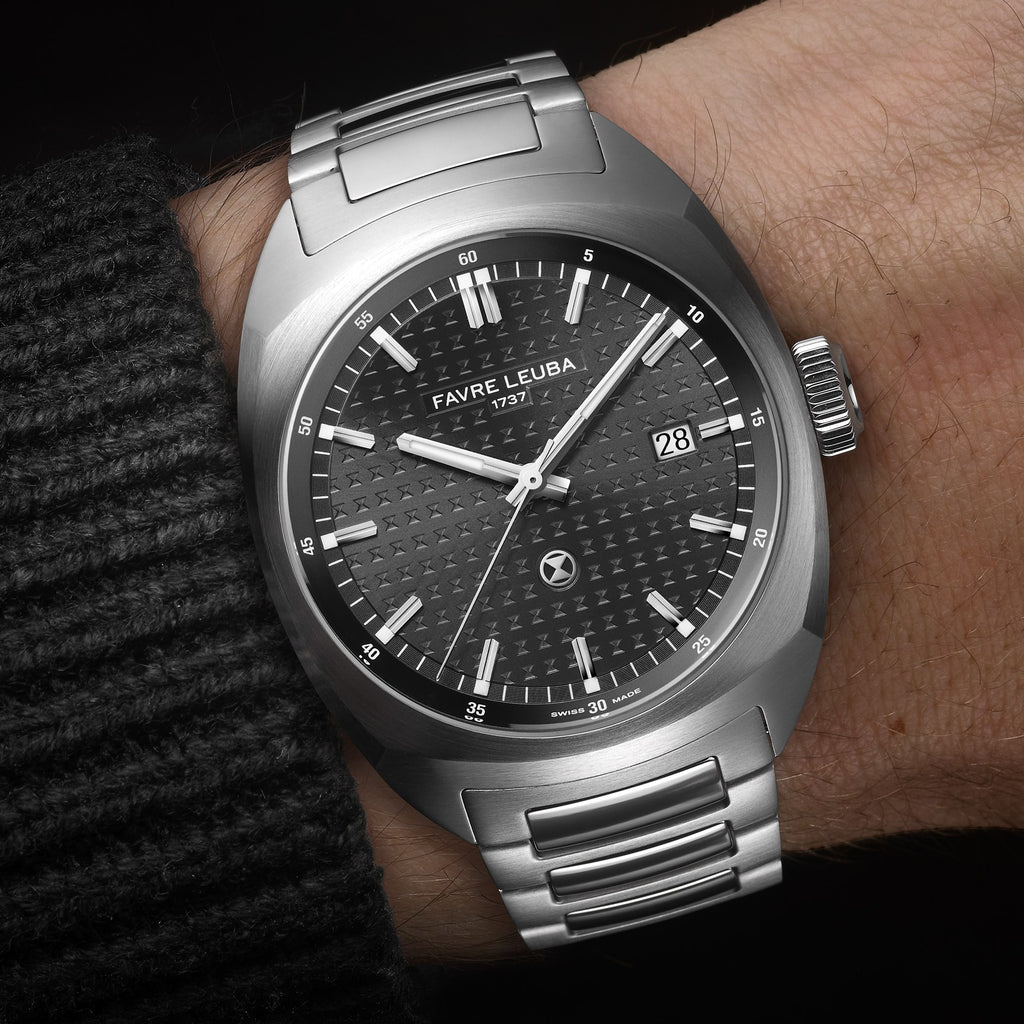 FAVRE LEUBA Chief Date – Black Dial, Steel Bracelet — 2