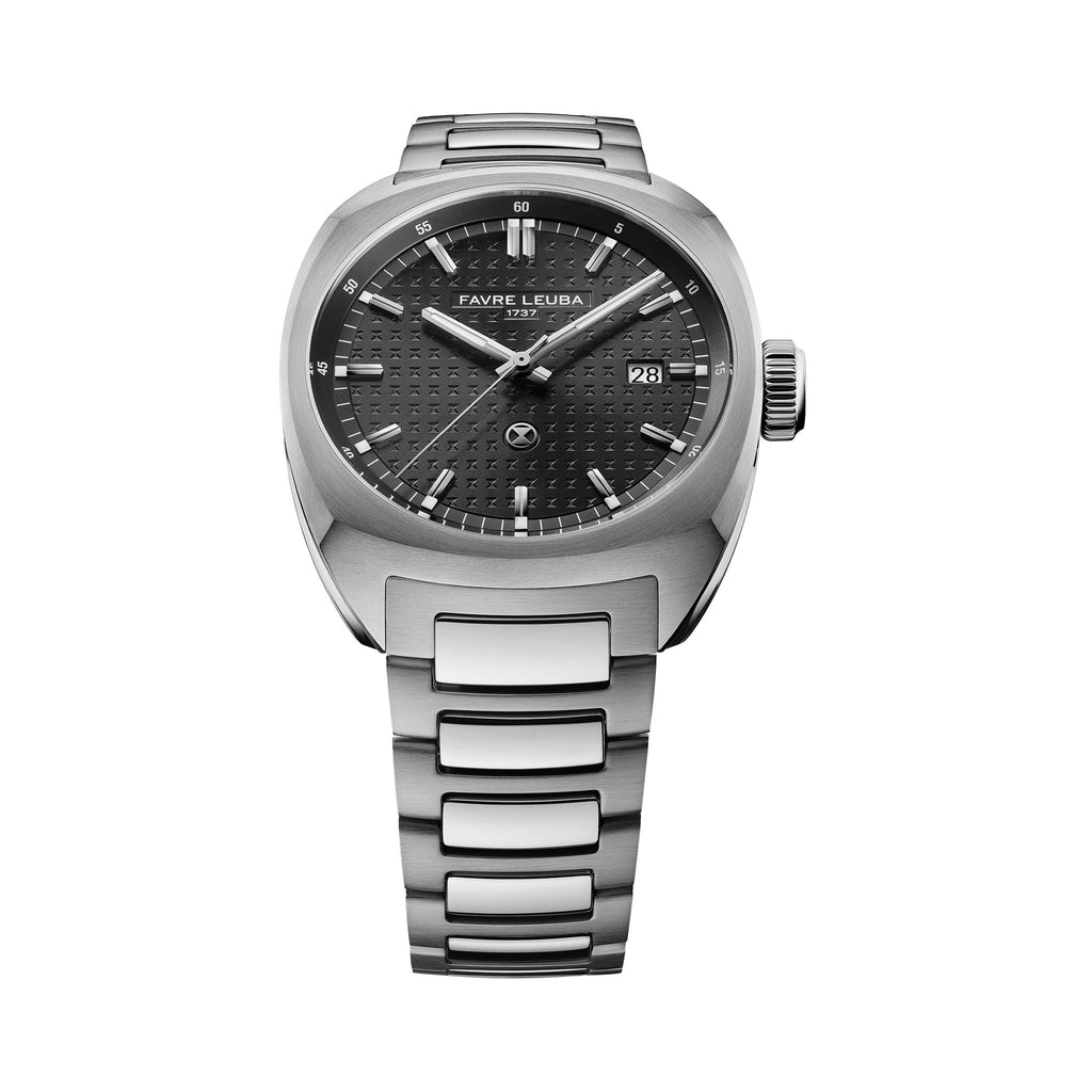 FAVRE LEUBA Chief Date – Black Dial, Steel Bracelet — 3