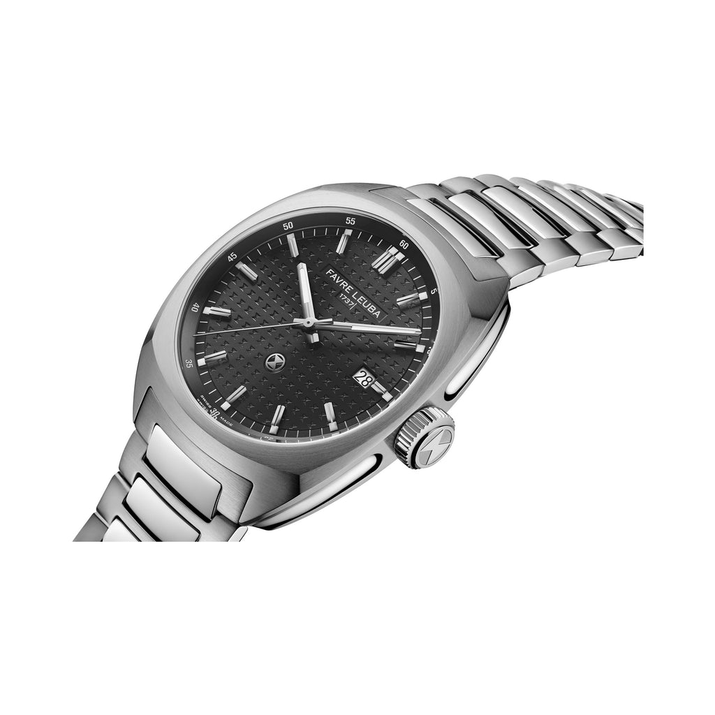 FAVRE LEUBA Chief Date – Black Dial, Steel Bracelet — 5