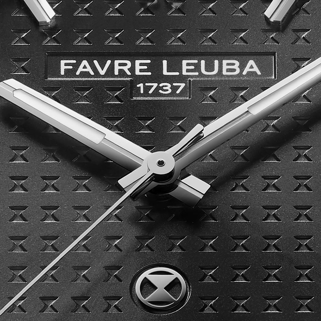 FAVRE LEUBA Chief Date – Black Dial, Rubber Strap — 3
