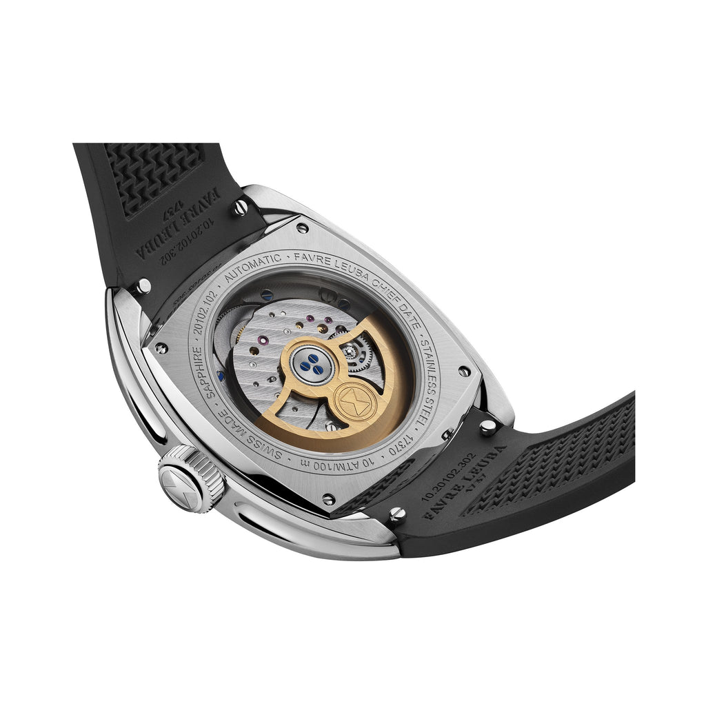 FAVRE LEUBA Chief Date – Black Dial, Rubber Strap — 6