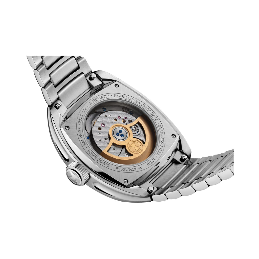 FAVRE LEUBA Chief Date – Blue Dial, Steel Bracelet — 6