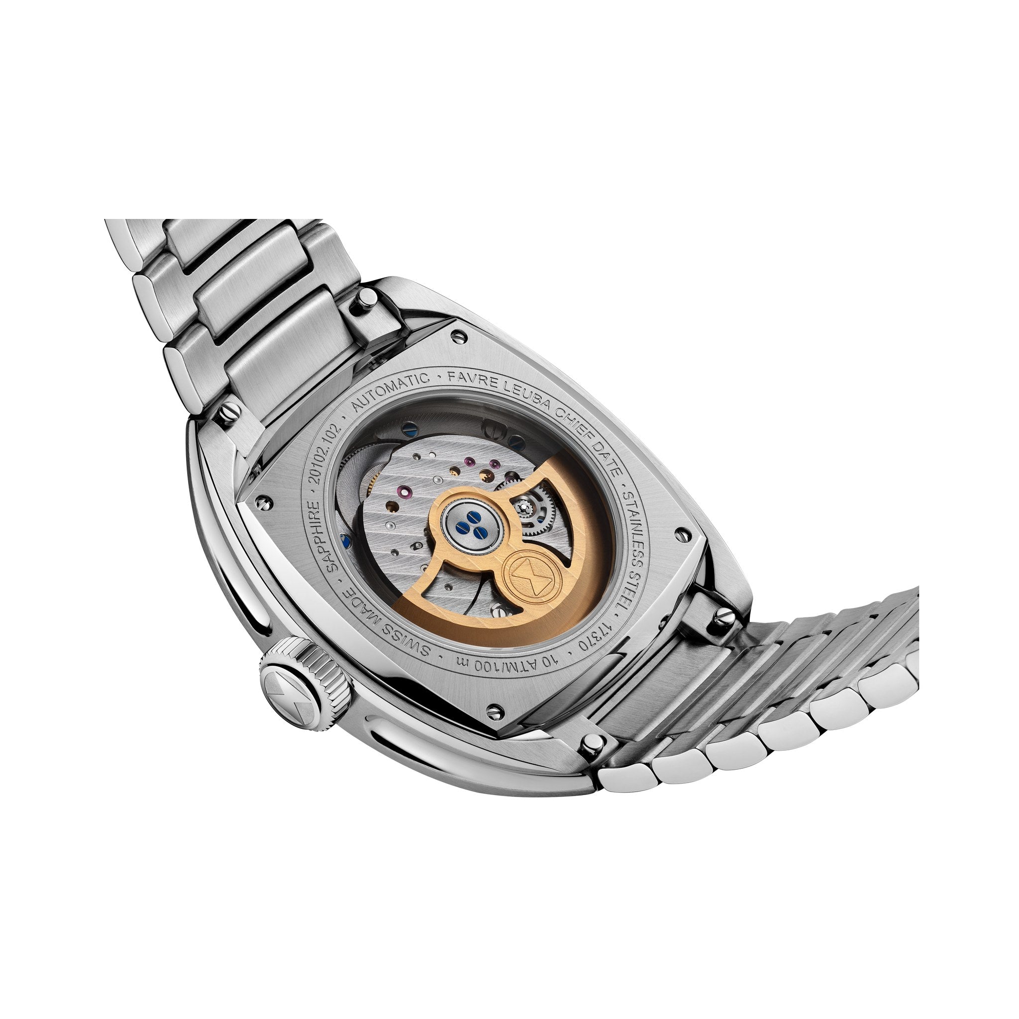 FAVRE LEUBA Chief Date – Blue Dial, Steel Bracelet — 6