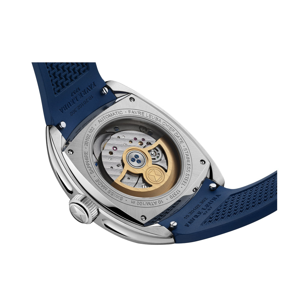 FAVRE LEUBA Chief Date – Blue Dial, Rubber Strap — 6
