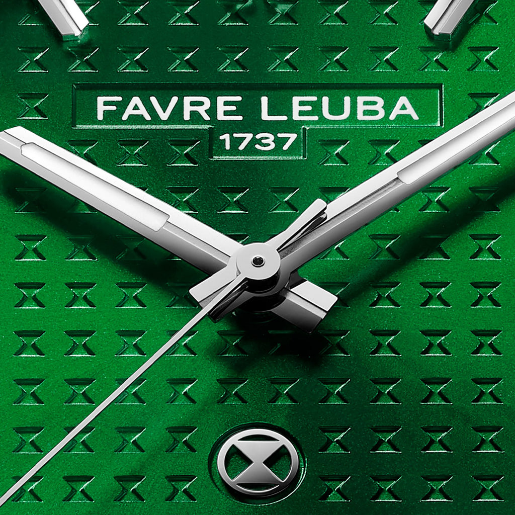 FAVRE LEUBA Chief Date – Green Dial, Rubber Strap — 3