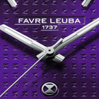 FAVRE LEUBA Chief Date – Royal Purple Dial, Steel Bracelet — 3