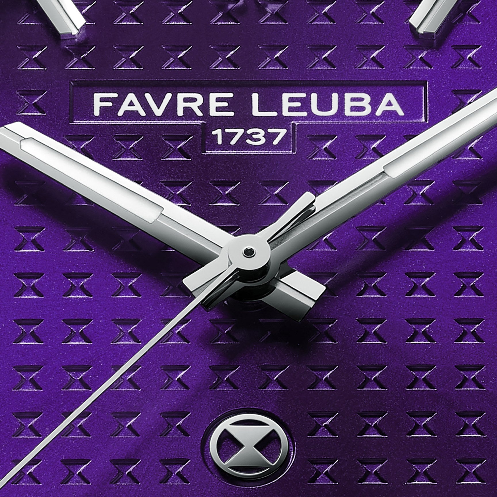 FAVRE LEUBA Chief Date – Royal Purple Dial, Rubber Strap — 3