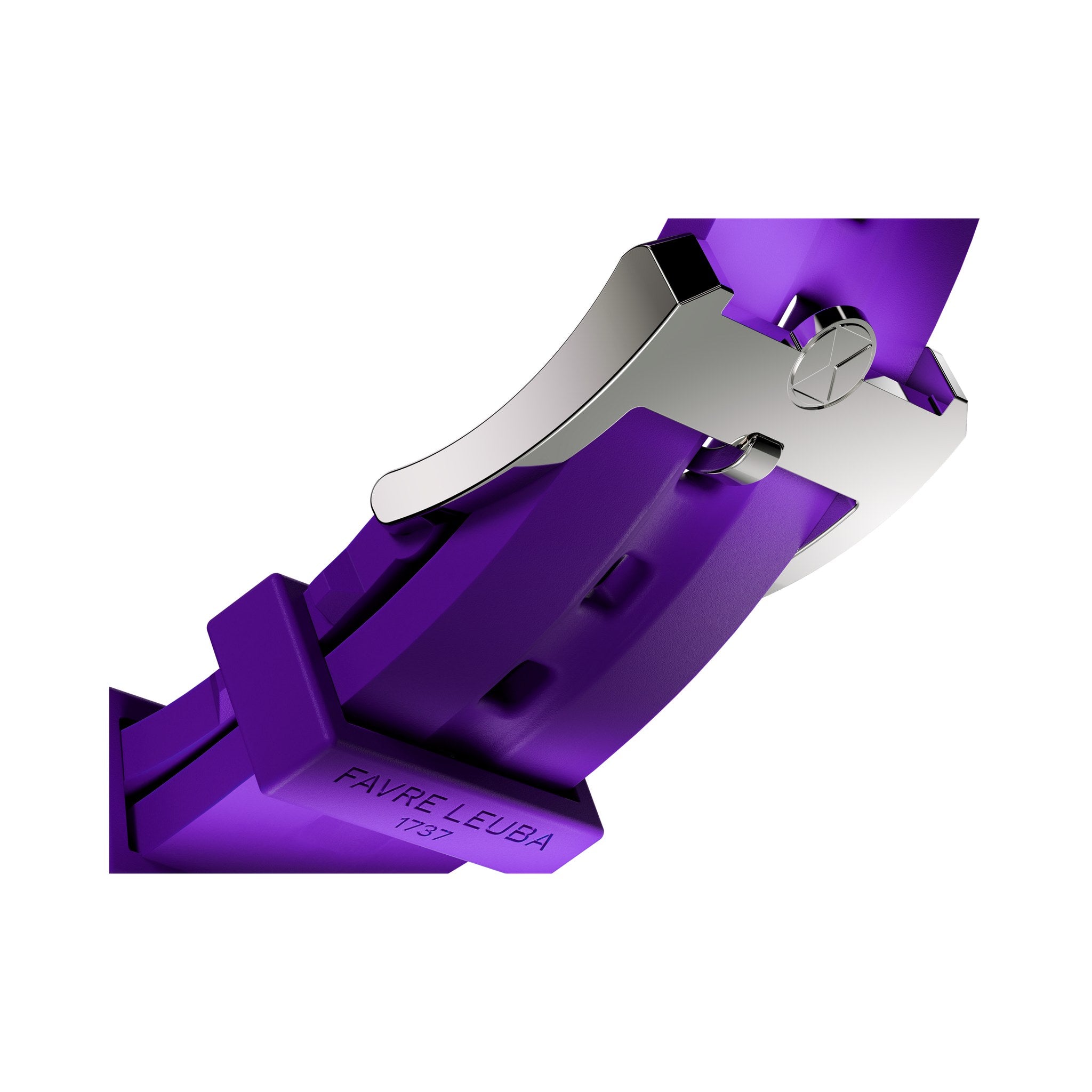 FAVRE LEUBA Chief Date – Royal Purple Dial, Rubber Strap — 8