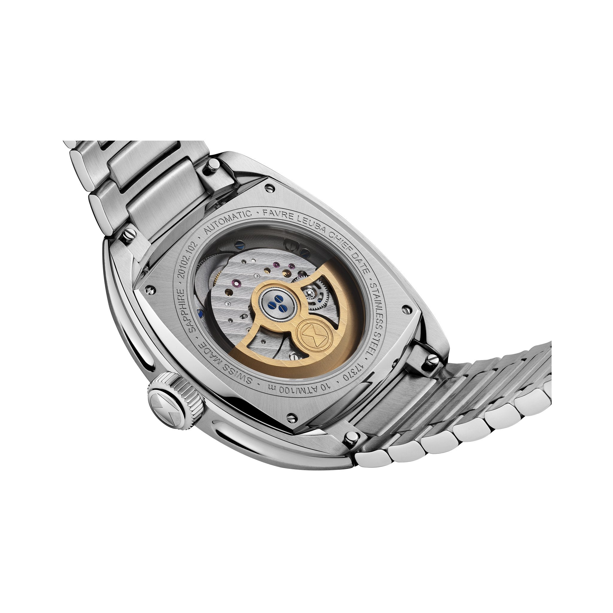 FAVRE LEUBA Chief Date – Mint Green Dial, Steel Bracelet — 5