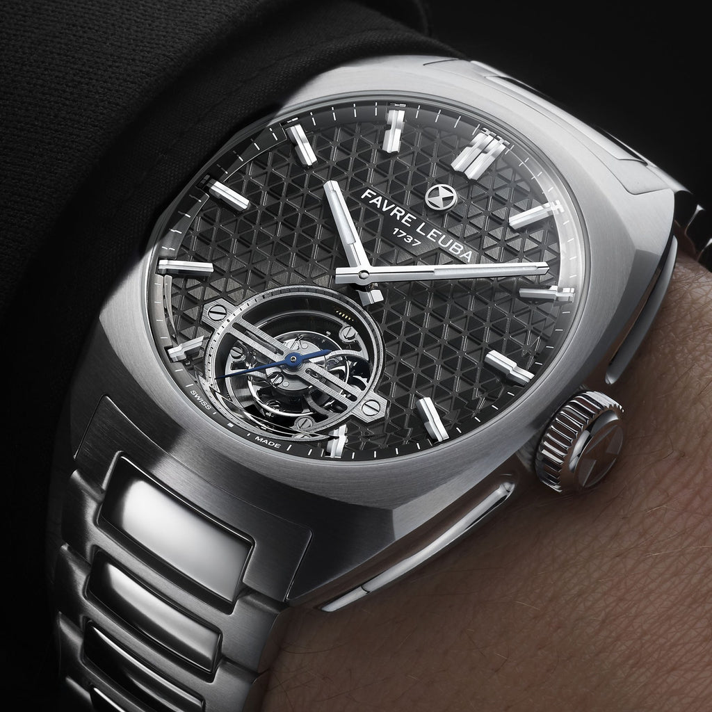 FAVRE LEUBA Chief Tourbillon – Gray Dial, Steel Bracelet — 2
