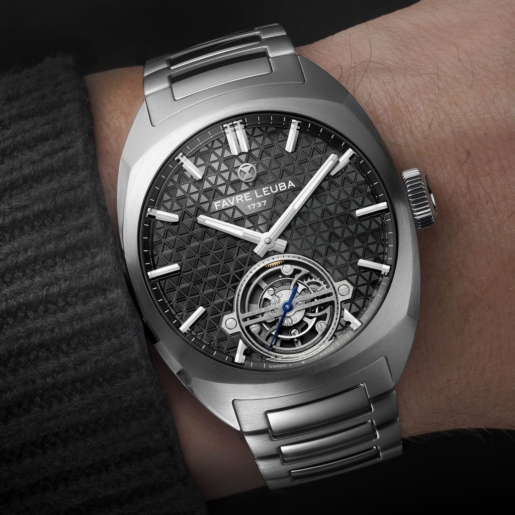 FAVRE LEUBA Chief Tourbillon – Gray Dial, Steel Bracelet — 3