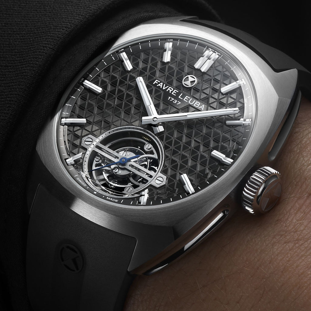FAVRE LEUBA Chief Tourbillon – Gray Dial, Steel Bracelet — 4