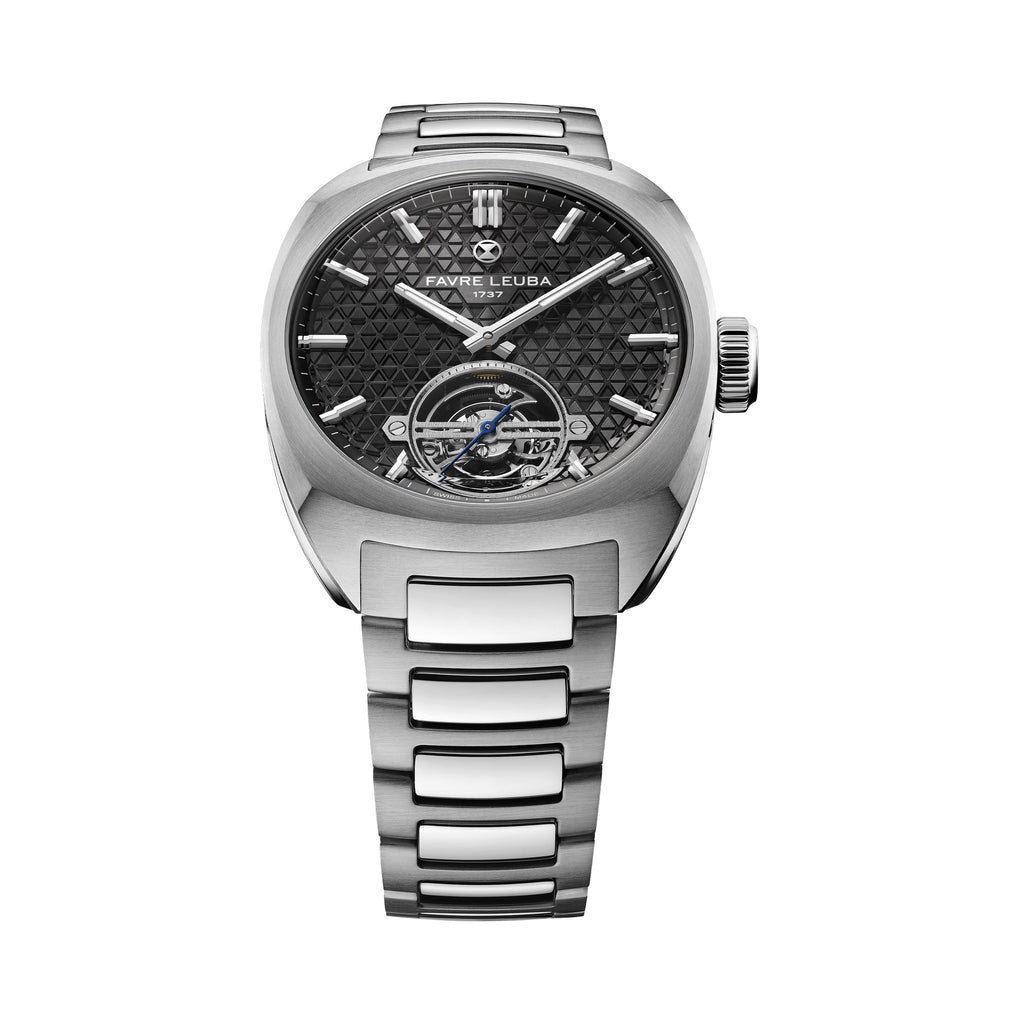 FAVRE LEUBA Chief Tourbillon – Gray Dial, Steel Bracelet — 5