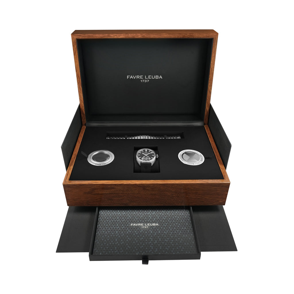 FAVRE LEUBA Chief Tourbillon – Gray Dial, Steel Bracelet — 13