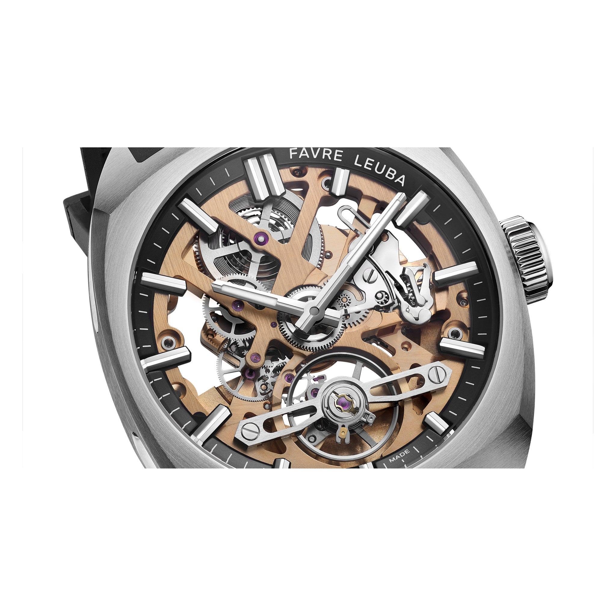 FAVRE LEUBA Chief Skeleton – Gold Movement, Black Minute Ring