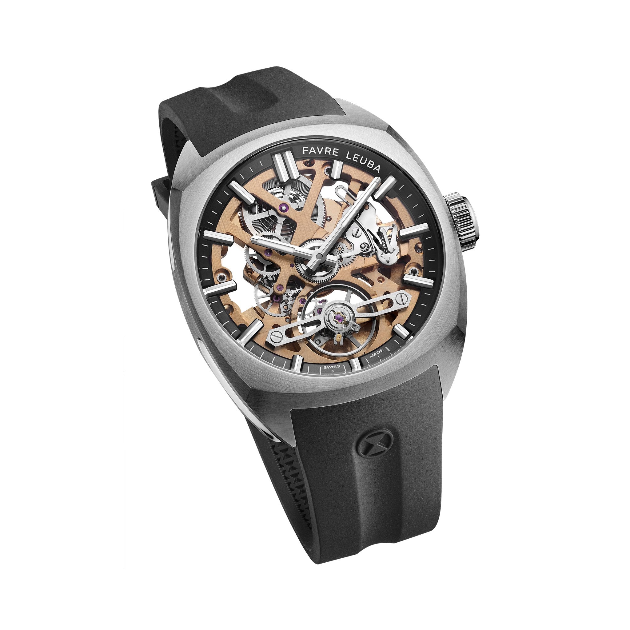 FAVRE LEUBA Chief Skeleton – Gold Movement, Black Minute Ring — 6