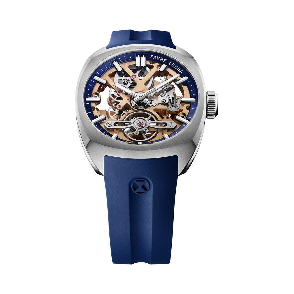 FAVRE LEUBA Chief Skeleton – Gold Movement, Blue Minute Ring — 5