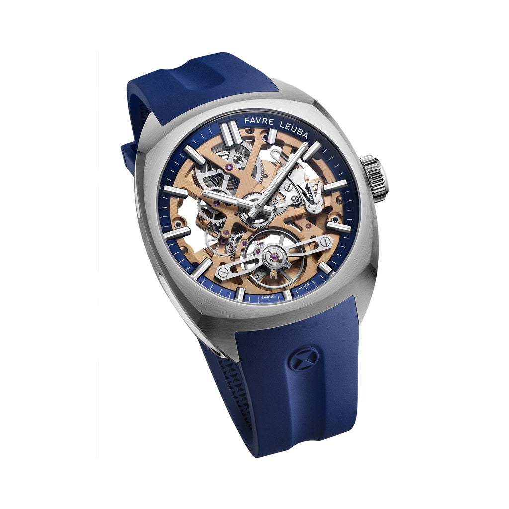 FAVRE LEUBA Chief Skeleton – Gold Movement, Blue Minute Ring — 6