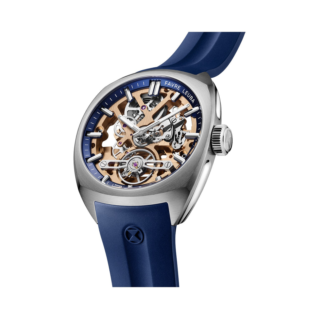 FAVRE LEUBA Chief Skeleton – Gold Movement, Blue Minute Ring — 7