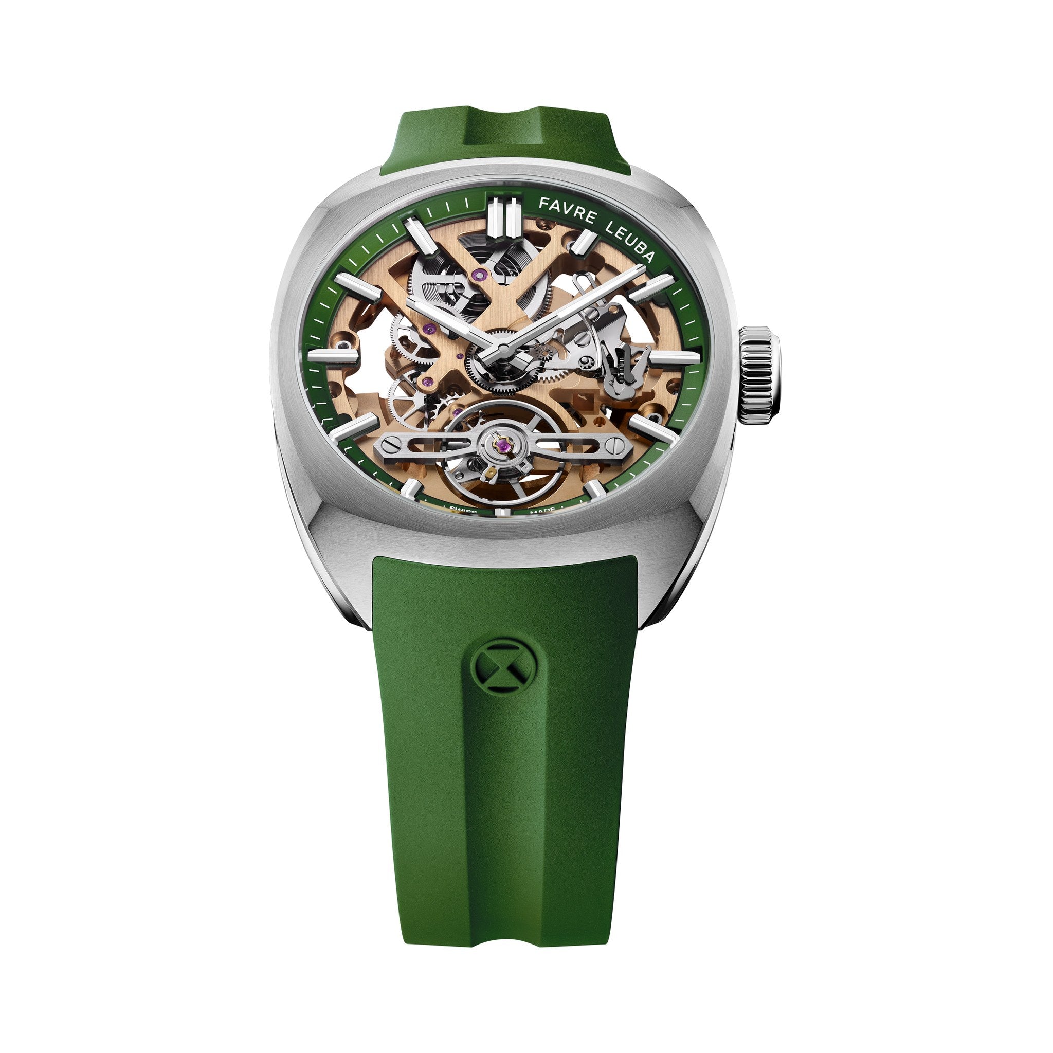 FAVRE LEUBA Chief Skeleton – Gold Movement, Green Minute Ring — 5