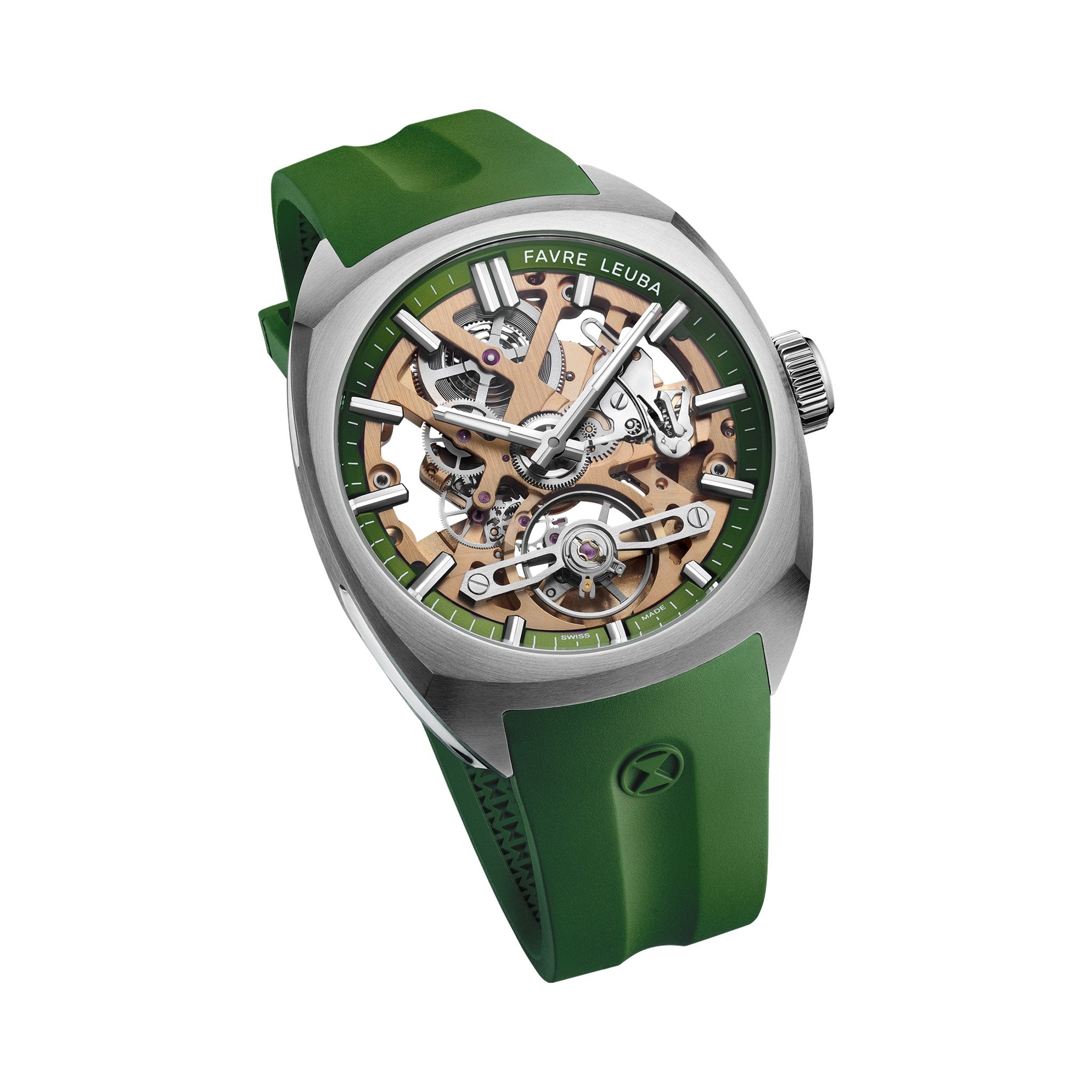 FAVRE LEUBA Chief Skeleton – Gold Movement, Green Minute Ring — 6