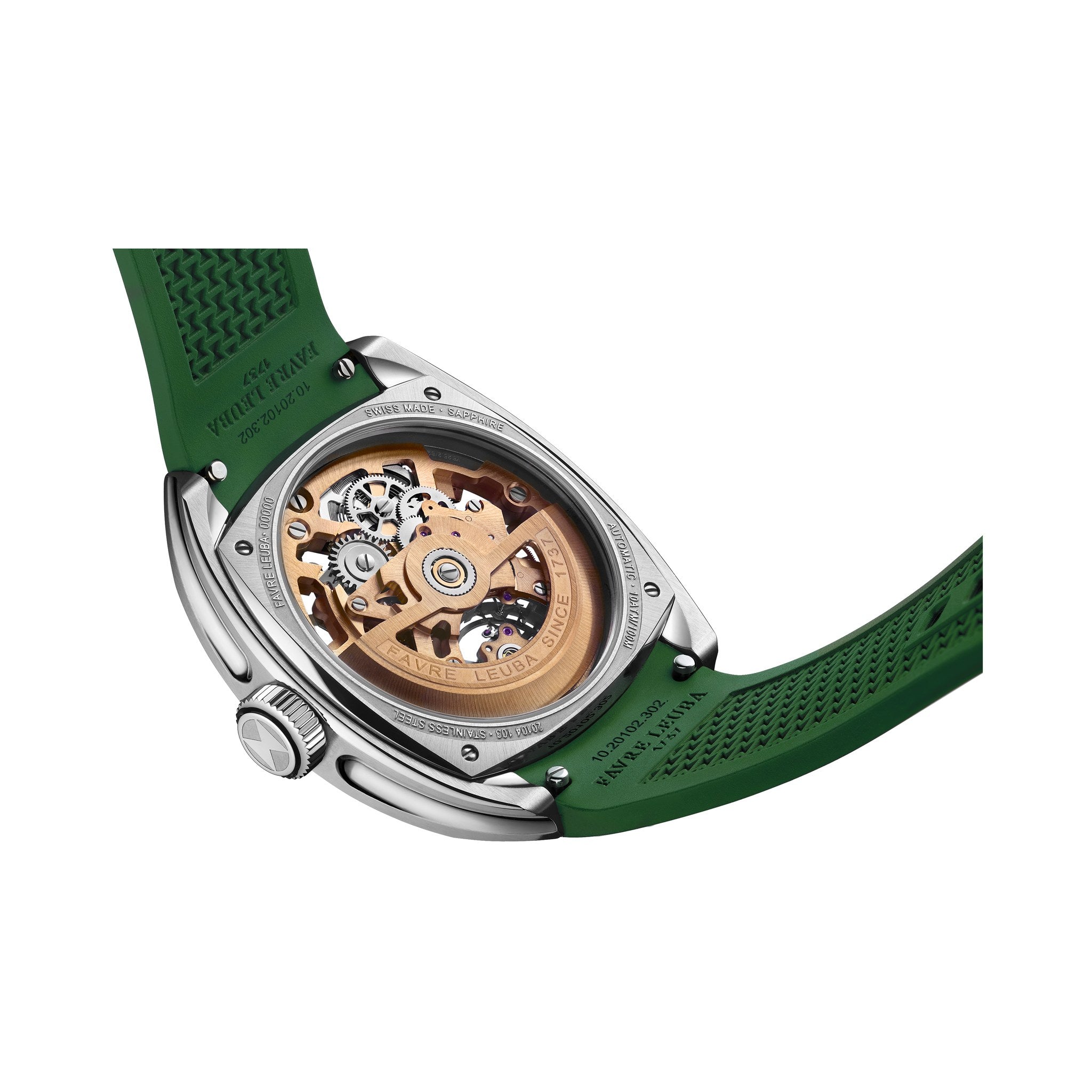 FAVRE LEUBA Chief Skeleton – Gold Movement, Green Minute Ring — 8