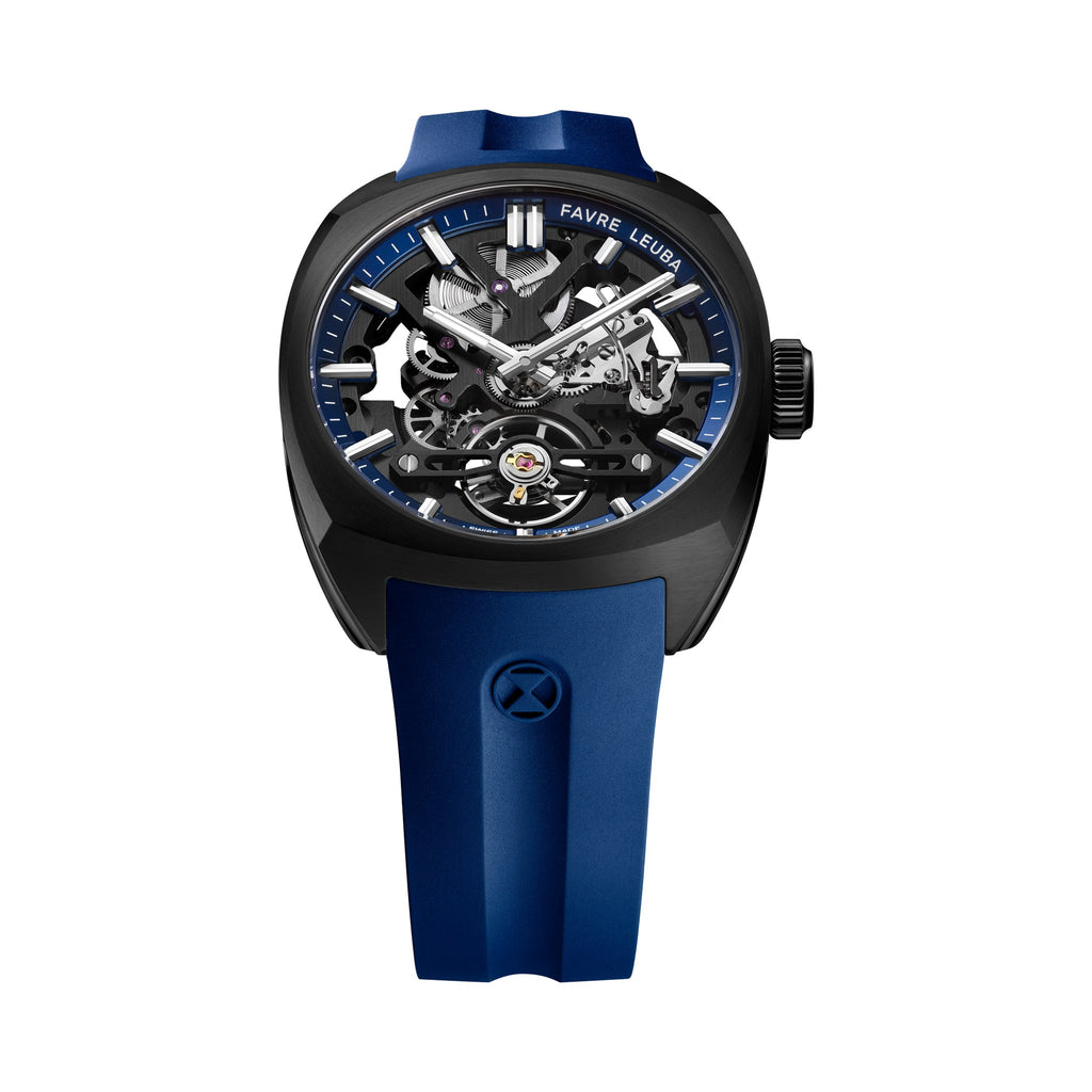 FAVRE LEUBA Chief Skeleton – Black Movement, Blue Minute Ring — 6