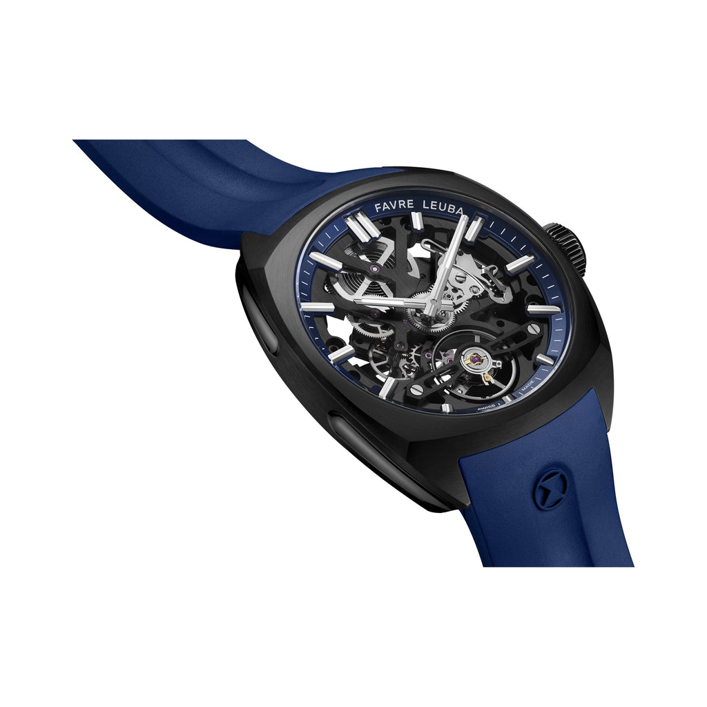 FAVRE LEUBA Chief Skeleton – Black Movement, Blue Minute Ring — 7