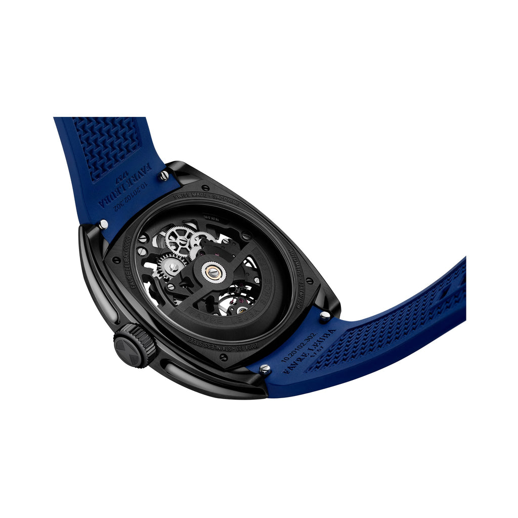 FAVRE LEUBA Chief Skeleton – Black Movement, Blue Minute Ring — 9