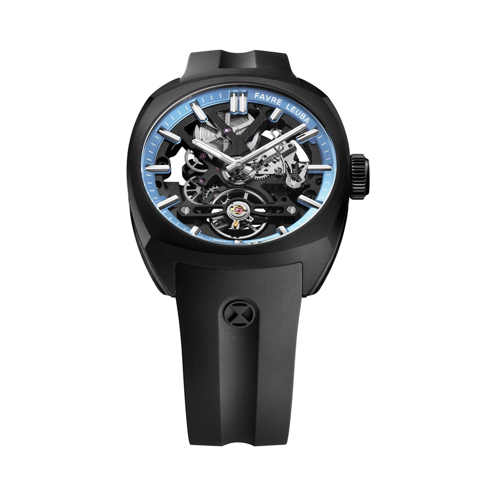 FAVRE LEUBA Chief Skeleton – Black Movement, Ice Blue Minute Ring — 6