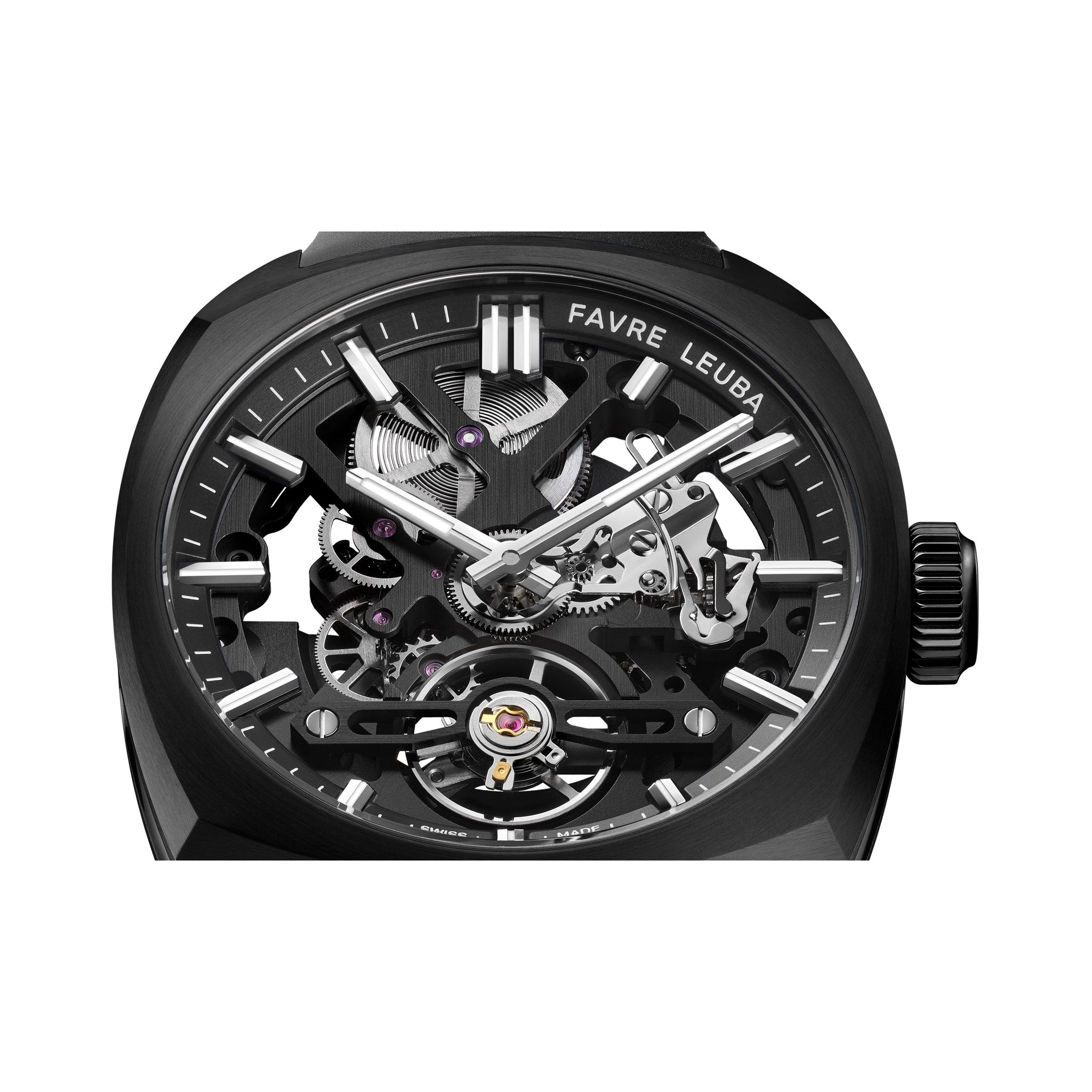 FAVRE LEUBA Chief Skeleton – Black Movement, Black Minute Ring