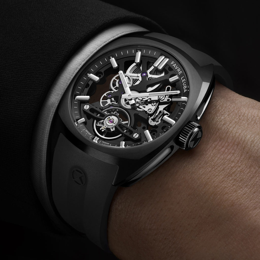 FAVRE LEUBA Chief Skeleton – Black Movement, Black Minute Ring — 2