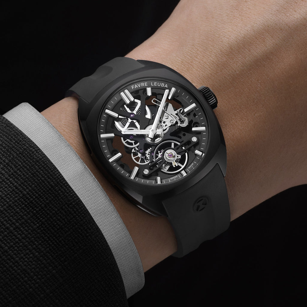 FAVRE LEUBA Chief Skeleton – Black Movement, Black Minute Ring — 3
