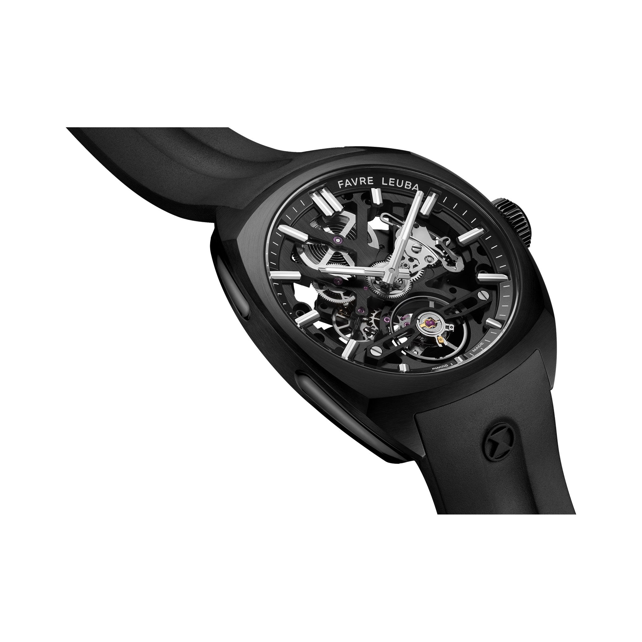 FAVRE LEUBA Chief Skeleton – Black Movement, Black Minute Ring — 7