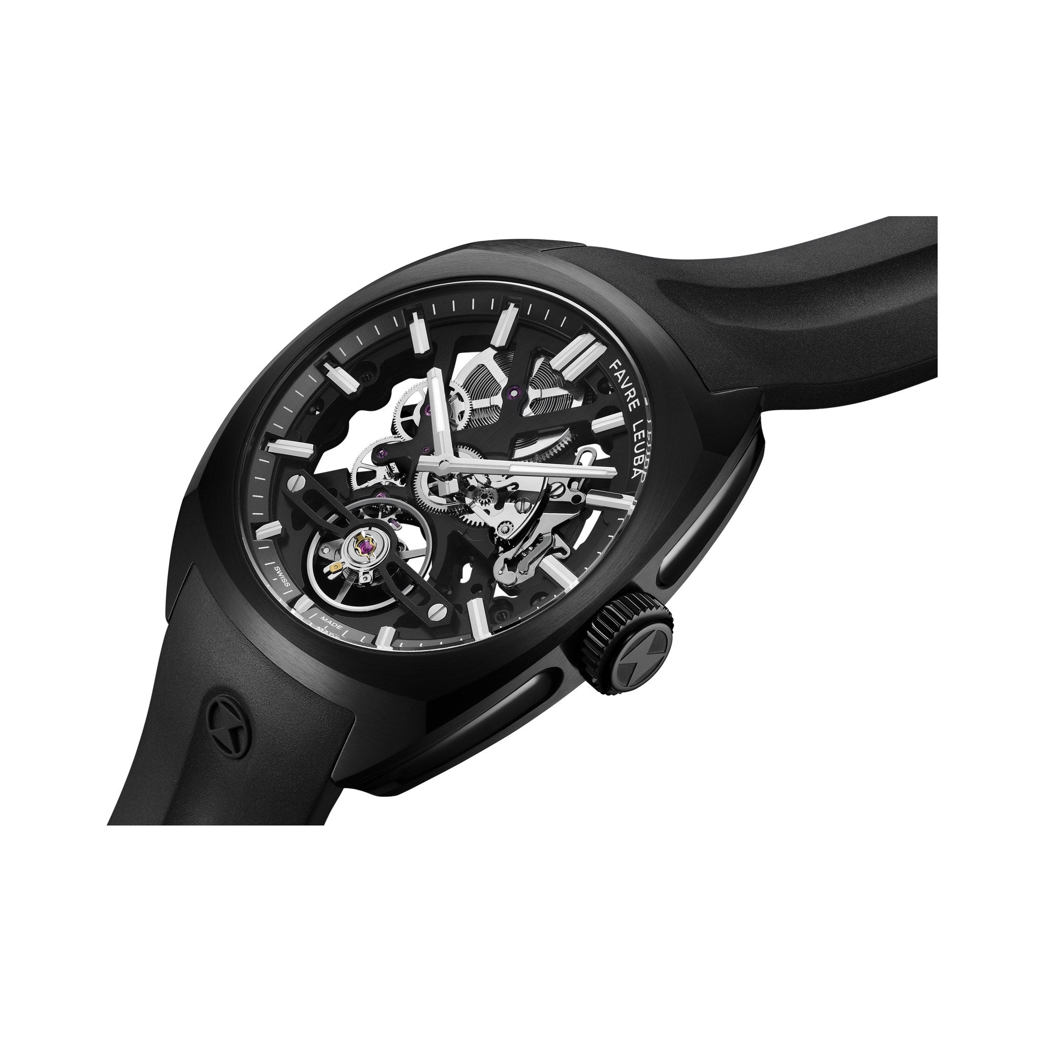 FAVRE LEUBA Chief Skeleton – Black Movement, Black Minute Ring — 8