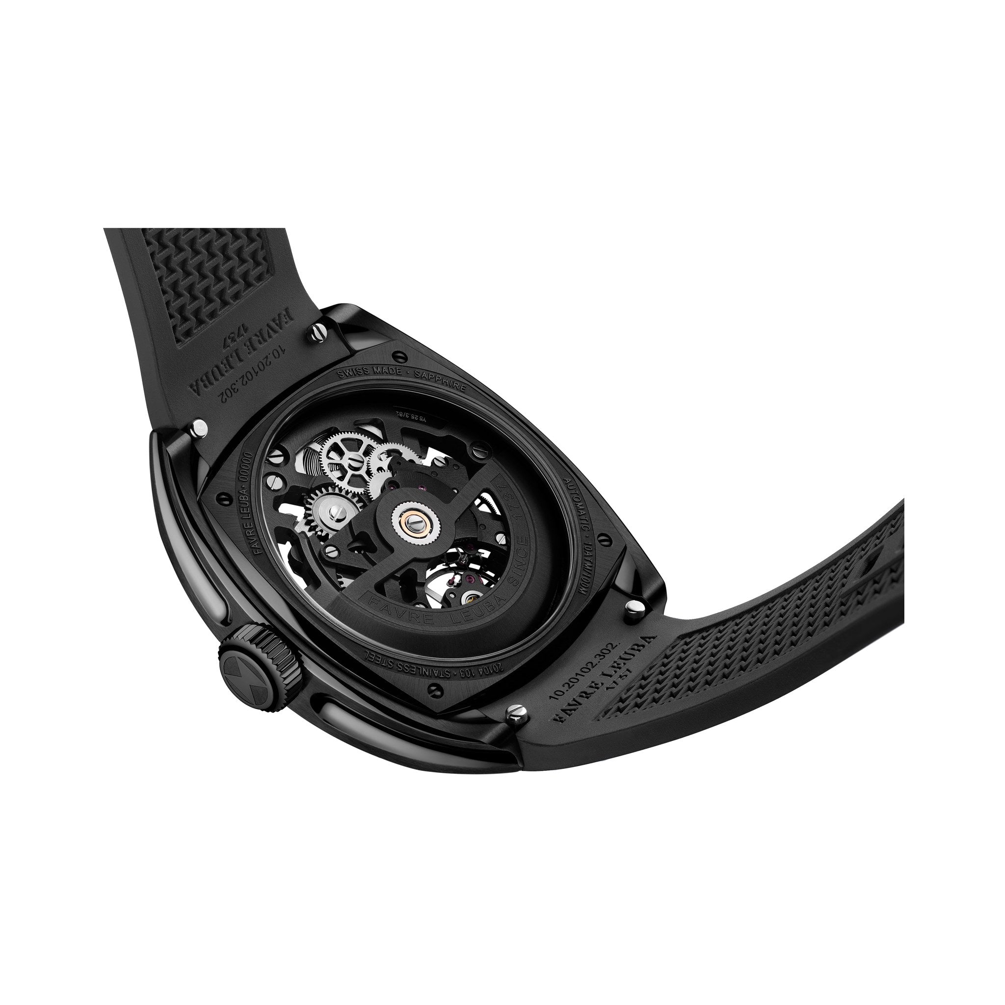 FAVRE LEUBA Chief Skeleton – Black Movement, Black Minute Ring — 9