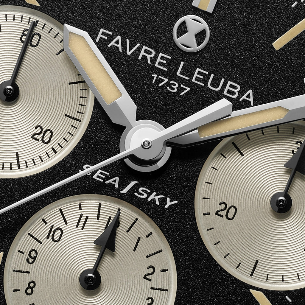 FAVRE LEUBA Sea Sky Revival – Black Dial, Mesh Bracelet — 3