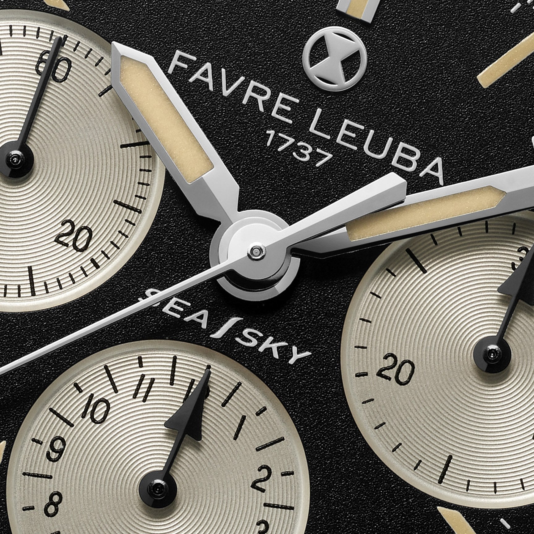 FAVRE LEUBA Sea Sky Revival – Black Dial, Mesh Bracelet — 3