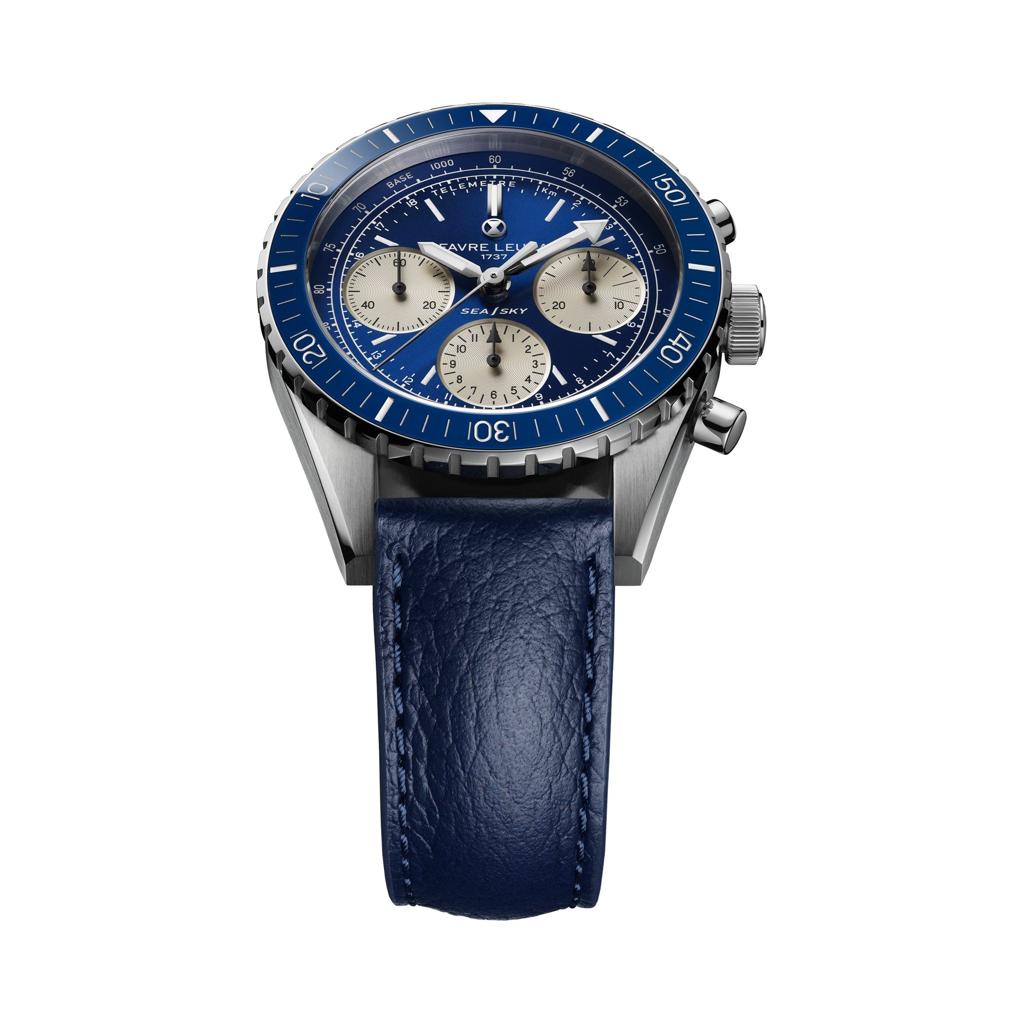 FAVRE LEUBA Sea Sky Revival – Blue Dial, Leather Strap