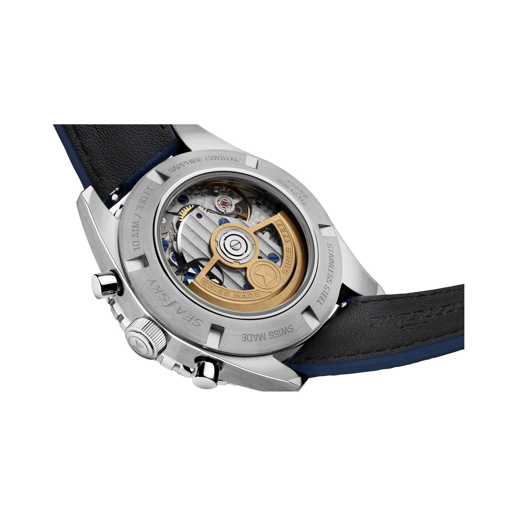 FAVRE LEUBA Sea Sky Revival – Blue Dial, Leather Strap — 6
