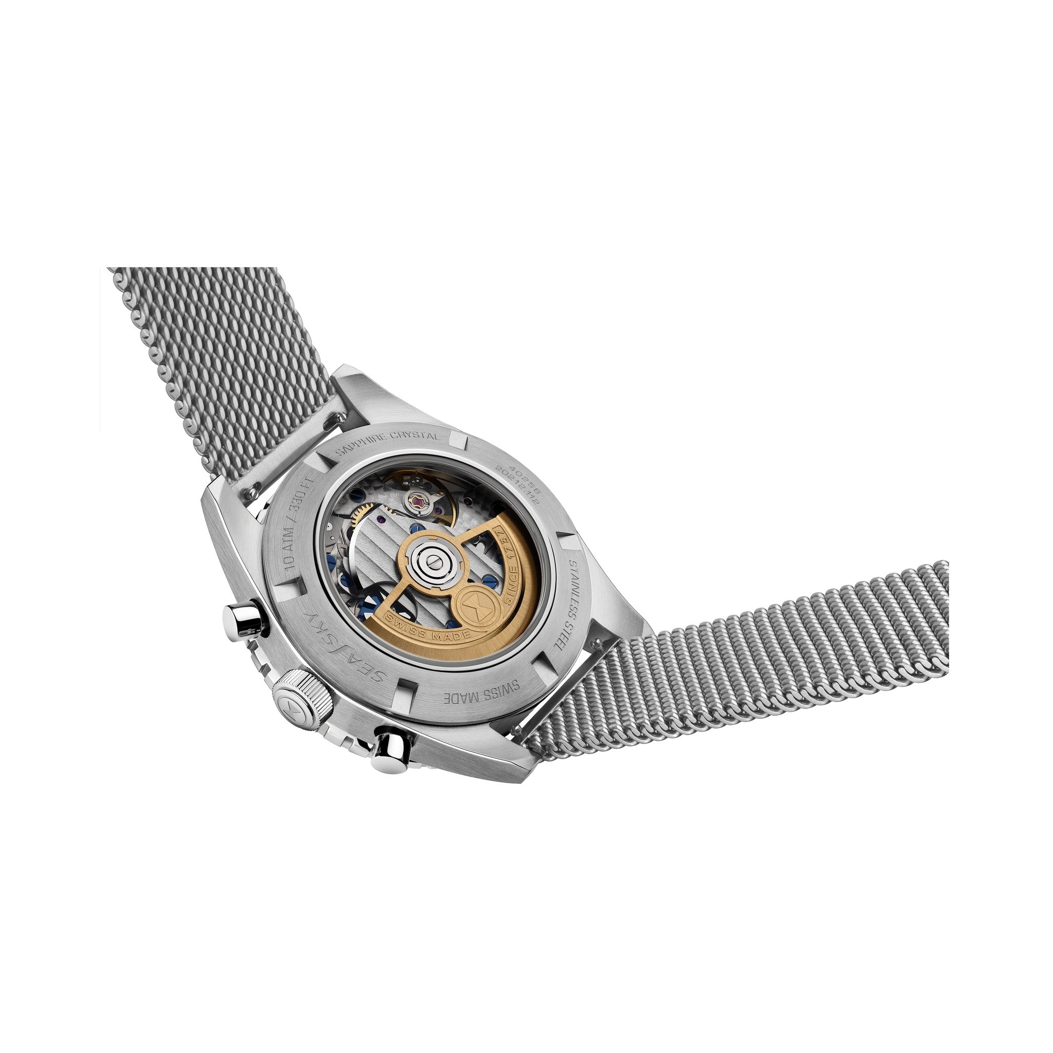 FAVRE LEUBA Sea Sky Revival – Blue Dial, Mesh Bracelet — 8