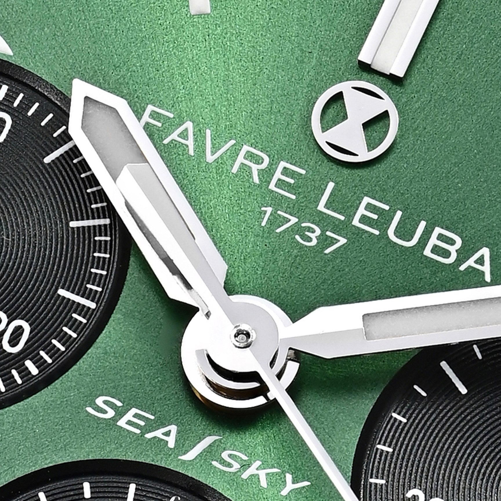 FAVRE LEUBA Sea Sky Revival – Green Dial, Leather Strap — 3